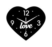 ZGUZMCMK Wall Clock, Silent, Creative Decorative Clock for Bedroom, Acrylic Modern Ornament Timepiece for Living Room, Office, Kitchen, As A Gift, Black