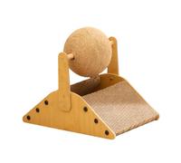 ZGUZMCMK with Scratching Board, Bed, Cushion, with Ball, Solid Wood, Ideal for Relaxing, Playing, Learning And for Protection Indoors, L