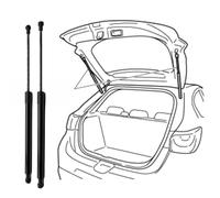 ZGXNE 2Pcs Rear Tailgate Boot Gas Struts for Mercedes-Benz GLC-Class X253 C253 SUV 2015-2024 A2539800164,Rear Tailgate Gas Springs Hydraulic Shock Lift Support Rod Trunk Lid Lift Damper