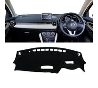 ZGXNE Dashboard Cover Dash Mat for Mazda CX-3 CX3 CX 3 2014-2017 2018 2019 2020 2021 2022 2023,Sun Shade Pad Carpet Center Console Light-proof Mat Anti-Glare Accessories,RHD-A/Black Side