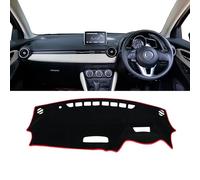 ZGXNE Dashboard Cover Dash Mat for Mazda CX-3 CX3 CX 3 2014-2017 2018 2019 2020 2021 2022 2023,Sun Shade Pad Carpet Center Console Light-proof Mat Anti-Glare Accessories,RHD-B/Red Side