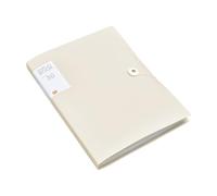 ZGXNYI 2PCS A4 File Folder Display Book 30/60 Pages Transparent Insert Paper Document Organizer Bag Office School Supplies Stationery Presentation Folders(Beige 60 Pages)