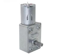 ZGY370 DC Worm Gear Motor, High Torque Metal Gear with Reverse Self Lock, 25kg.cm Torque, Permanent Magnet Brush Motor for Automation Equipment (24V 90rpm)