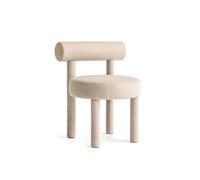 ZGYDNM Wuli Nordic Designer Creative Dining Chair Modern Minimalist Home Back Chair Hotel Lounge Chair Restaurant Soft Bag Back Chair(Color:Rice white)