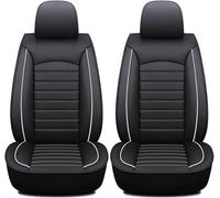 ZGYHESO Car Front Seat Covers for Dodge RAM 1500 2500, Easy Install Automotive Seat Protectors Elasticated Hems,Black-White