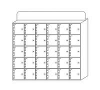 ZGYOZMNG 50 Slots Mobile Phone Storage Locker Box - White Acrylic with Lock & Keys - Secure Cell Phone Storage for Offices Schools and Events - Perfect for Group Settings (White 30)