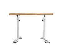 ZGYOZMNG Ballet Barre Bar Height Adjustable Solid Wood Dance Stretching Rod Portable Dancing Training Sticks with Anti-slip Suction Cups,Black-1.5 m (White 1 m)