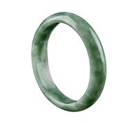 ZGYOZMNG Dark Green Jade Bangle Bracelet for Women, Natural Stone Good Luck Jadeite Bangle (Green_62mm)