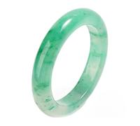 ZGYOZMNG Genuine Green Jade Bangle Bracelet for Women, Natural Stone Jadeite Bangle Jewelry (Green_60mm)