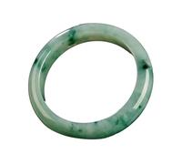 ZGYOZMNG Green Floating Flowers Jadeite Bracelet, Jade Bangle Bracelet for Women, Genuine with Certificate (Green_62mm)