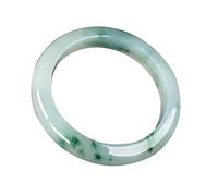 ZGYOZMNG Jade Bangle Bracelet for Women, Natural Burmese Genuine Green Floating Flowers Jadeite Bangle (Green_62mm)