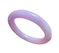 ZGYOZMNG Lavender Jade Bangle Bracelet for Women, Natural Burmese Genuine Purple Jadeite Bangle (Purple_62mm)