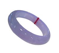 ZGYOZMNG Lavender Jade Bangle Bracelet for Women, Natural Burmese Genuine Purple Jadeite Bangle (Purple_64mm)