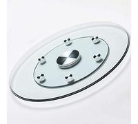 ZGYOZMNG Round Lazy Susan Turntable 80cm Kitchen Dining Table Serving Plate Tempered Glass Rotating Tray Transparent For Family Dinner, Birthday Party (80cm (31.5inch))