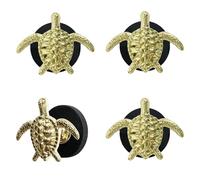 ZH-ZHENGHENG 4 Pack Turtle Magnet Hook, Decorative Heavy Duty Magnet Hooks for Refrigerator, Grill, Kitchen Cabinets