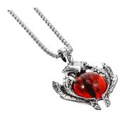 ZH1YFD Beads Devil Chain Evil Eye Bracelets Necklaces for Women Gold Pin Silver Festival Necklace Ring Charms Locket Stainless Steel