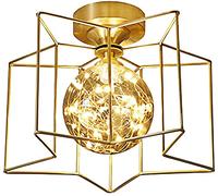 ZH1YFD Chandeliers,Simplicity Modern All Bronze Bedroom Ceililight Home Northern Europe The New Warm Led Ceililight Porch Entrance，Three-Color Dimming/a/1-Light