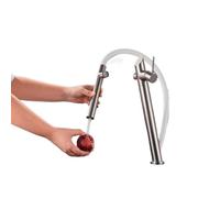ZH1YFD Chrome Black Single Handle Kitchen Sink Faucet: Hole Rotation Deck Mounted Hot and Cold Mixer Tap(Nickle White)