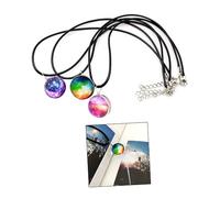 ZH1YFD Cute Crystal Gemstone Pendant Women 10pcs/bag Personalised Trendy Necklace for Girls Random Color