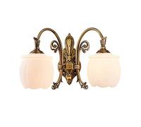 ZH1YFD European Style Copper Wall Lamp Creative Bedroom Bedside Lamp Modern Minimalist Aisle Corridor Luxury Romantic Staircase Lamps Wall Sconces (Color : B) (D)