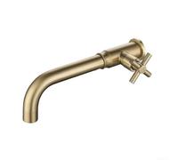 ZH1YFD Kitchen Faucet Wall Mounted Sink with Sensor Single Cold Water Faucet Gold Mop Sink Stylish Bathroom Washbasin Ideal for Home & Commercial Use