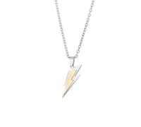 ZH1YFD Men's necklace, fashionable and personalized jewelry Zeus Thunder Necklace Lightning Charm for Men and Women Hip Hop Trend Street Party Cool Jewelry