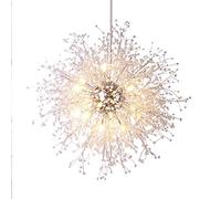 ZH1YFD Modern Led Chandelier Lighting,Round Ceiling Light Fixture Hanging Lamp,Dandelion Pendant Lighting Crystal Dining Room Commemoration Day vision