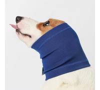 ZH1YFD No Shake Ear Wraps for Dogs Soft Dog Calming Hoodie Dog Ear Cover Ear Muffs for Anxiety Grooming Bathing Swim Noise Protection Quiet Ear for Dogs Blue L