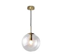 ZH1YFD Nordic Single Head Round Pendant Lamp Modern Golden Iron Art Chandelier Ceiling Light for Bedroom, Bedside, Living Room, Decorative Lighting Made in China vision