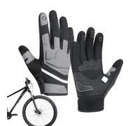 ZH1YFD Road Bike Gloves | Reflective Full Finger Gloves | Anti Slip Breathable Shock-Absorbing for Sports Men Women Workout