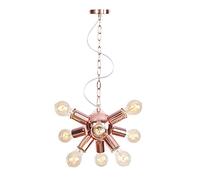 ZH1YFD Semi Flush Mount Ceiling Light Fixture,Sputnik Chandelier,Ceiling with E27 Base for Farmhouse Dining Room Living Room Bedroom Study Kitchen/Rose D/9Alights