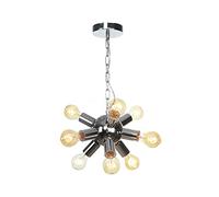 ZH1YFD Semi Flush Mount Ceiling Light Fixture,Sputnik Chandelier,Ceiling with E27 Base for Farmhouse Dining Room Living Room Bedroom Study Kitchen/Chrome/9Alights