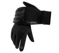 ZH1YFD Ski and Snow Gloves Men's Cycling Gloves Cold Weather Gloves Touchable Running Gloves Warm Writing Gloves with Reflective for Cold Working Sports Football