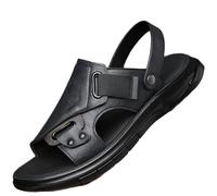ZH8FCHAN Mens Sandals Slippers Slip On Flip Flops Outdoor Swamp Sports Shoes Style Beach (Black 1,12)