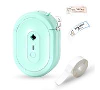 ZHABAYEN Label Maker, Portable Bluetooth Label Printer with Tape, Wireless Mini Thermal Printer with Multiple Templates for Home, Kitchen, School, Office Organization, Green