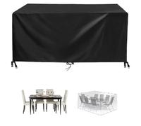 Zhadongli Art Outdoor Furniture Covers Waterproof 180x70x70cm/LxWxH Garden Table Covers Rectangular/Square Tear Resistant Oxford Fabric Patio Rattan Covers for Garden Furniture