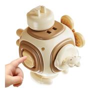 Zhadyu Activity Cubes | Educational Six-Sided Grasping Box,Bunny Design Learning Cube | for Kids Boys Girls Preschool Student Family Play Early Childhood Home Playroom