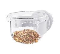 Zhadyu Bird Feeder for Cage - Parakeet Feeder,Small Anti-Spill Dish for Feeding Drinking Travel Carrier Parakeet Cockatiel Macaw Indoor Outdoor Aviary Garden