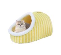 Zhadyu Cat Bed For Indoor Cats,Soft Calming Pet Sofa Bed - Cute Covered Cat, Pet House, Cuddly Cave, Slipper Shaped, Washable Warm Kitten House Cave Dog Beds For Small