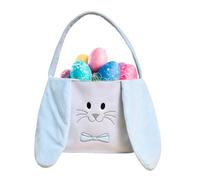 Zhadyu Easter Bunny Egg Baskets,Handheld Bucket with Handle - Easter Basket with Long Ear | for Kids Girls Boys Holidays Party Egg Hunting Candy