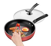 Zhadyu Frying Pan for Eggs,Induction Cookers Pan with Lid - Ergonomic Cooking Skillet, Kitchen Tool for Breakfast Pancake Dinner Steak Snacks