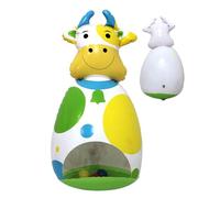 Zhadyu Inflatable Farm Animals - 3D Wobble Animal Toy,Inflatable Cow Doll Children's Interactive Game for Desk Holiday Classroom Bedroom Travel Birthday Boys Girls Backyard