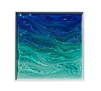 Zhadyu Wall Pictures for Living Room - Acrylic Sea Wave Poster | Framed Living Room Wall Art,for Hallway Cafe Lobby Apartment Kitchen Home Dining Workplace Hotel Study