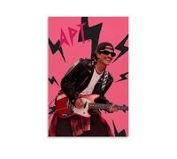Zhailliu Bruno Poster Mars Apt. Music Song Retro Vintage Cover Music Posters for Room Aesthetic Canvas Wall Art Bedroom Decor08x12inch(20x30cm)