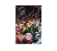 Zhailliu Demon Poster Slayer Anime Comics Vintage Canvas Poster Wall Art Decor Living Room Bedroom Decoration Posters 16x24inch(40x60cm) Unframe-style