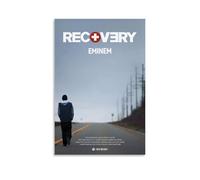 Zhailliu Eminem Poster Rapper Music Album Recovery Vintage Retro Cover Music Posters for Room Aesthetic Canvas Wall Art Bedroom Decor20x30inch(50x75cm)