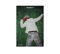Zhailliu Ken Poster Carson Rapper Music Album Project X Canvas Poster Wall Art Decor Living Room Bedroom Decoration Posters 08x12inch(20x30cm) Unframe-style