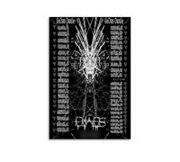 Zhailliu Ken Poster Carson Rapper Music Tour 2024 Retro Vintage Cover Music Posters for Room Aesthetic Canvas Wall Art Bedroom Decor12x18inch(30x45cm)