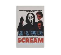 Zhailliu Scream Poster 90s Horror Movie Retro Vintage Film Cover Music Posters for Room Aesthetic Canvas Wall Art Bedroom Decor08x12inch(20x30cm)