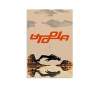 Zhailliu Travis Poster Scott Rapper Music Album Utopia Vintage Retro Cover Music Posters for Room Aesthetic Canvas Wall Art Bedroom Decor16x24inch(40x60cm)